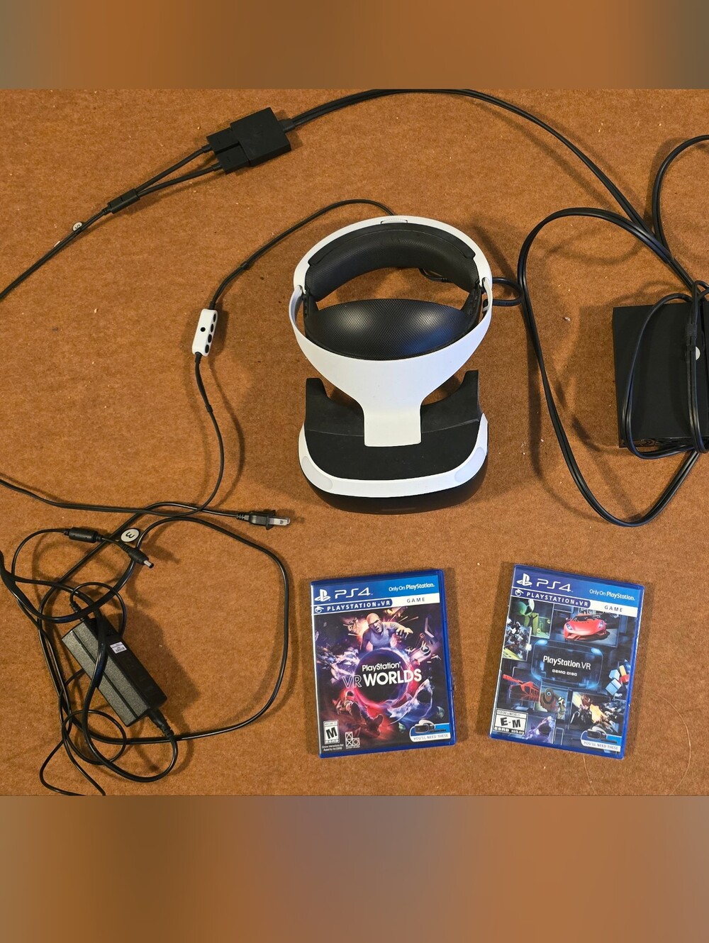 Sony VR Headset (White/Black) with Accessories